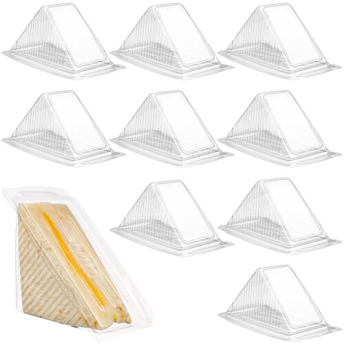 Sparsain Pak Van 50 Driehoekige Plastic Sandwichdozen 1