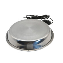GJX Chicken Coop Heater,Temperature Control Chicken Waterer,Stable Water Chicken Coop Accessories,Silver