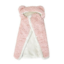Huisdierdeken/cape/deken van flanel voor hond of kat, warme jas maat M, roze.