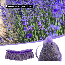 1Pc Natural Dried Lavender Sachet Bag for Drawers and Closets with Strong Long Lasting Fresh Scent Home Fragrance and Closet Deodorizer Ornament