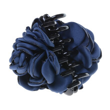 Fermaglio per capelli a forma di rosa in chiffon, 8,5 cm, accessorio per capelli da donna.