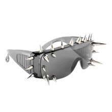 Gafas de sol con pinchos de estilo hip hop, gafas de sol ligeras de estilo punk con remaches, ideales para espectáculos en vivo, fiestas y sesiones