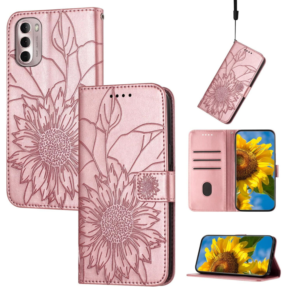Sunflower Leather Wallet Case For Moto G Stylus 5G 2022 959110462126