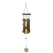 Carillon éolien d'extérieur extra large en cuivre antique - Tubes harmonieux en alliage d'aluminium pour jardin, cour, maison - Décoration murale