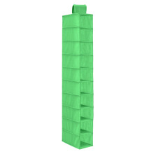 10-Shelf Hanging Shoe Shelf Organizer, Hanging Shoe Storage for Closet, Portable Closets for Hanging Shoes, Closet Hanging Organizer (Green)