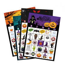 Halloween-bingokort for barn – Festspill for 24 spillere, skole- og familieaktivitet – Kompatibelt med Halloween-festtemaer