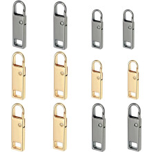 Upgraded Zipper Pull Replacement (12 pcs), Detachable Tabs for Luggage, Jackets, Backpacks, Boots, Purses, Coats – 2 Sizes, 2 Colors, Brilliant