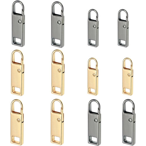 Zipper Pull Replacement Detachable Tabs 12 pcs