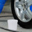 5St Wit Plastic Emmer Met Deksel, Draagbare Water- En Opslagemmer 5