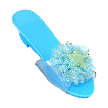 Princess dress-up shoes light blue slippers