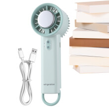 Rechargeable Handheld Fan with 3 Speeds, Long Battery Life – Compatible with Camping, Outdoor, Home, Dorm & Office Use