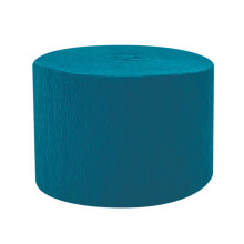 M Peacock Blue Crepe Paper Roll 1.77 Inches For Craft And Decor Use