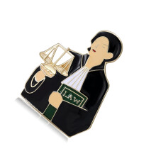 Attorney Brooch Alloy Legal Expert Accessory