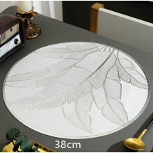 2 pcs Palm Leaf Heat Insulation Mats – Round, Non-Slip, High Temp Resistant, Compatible with PVC Casserole Dishes