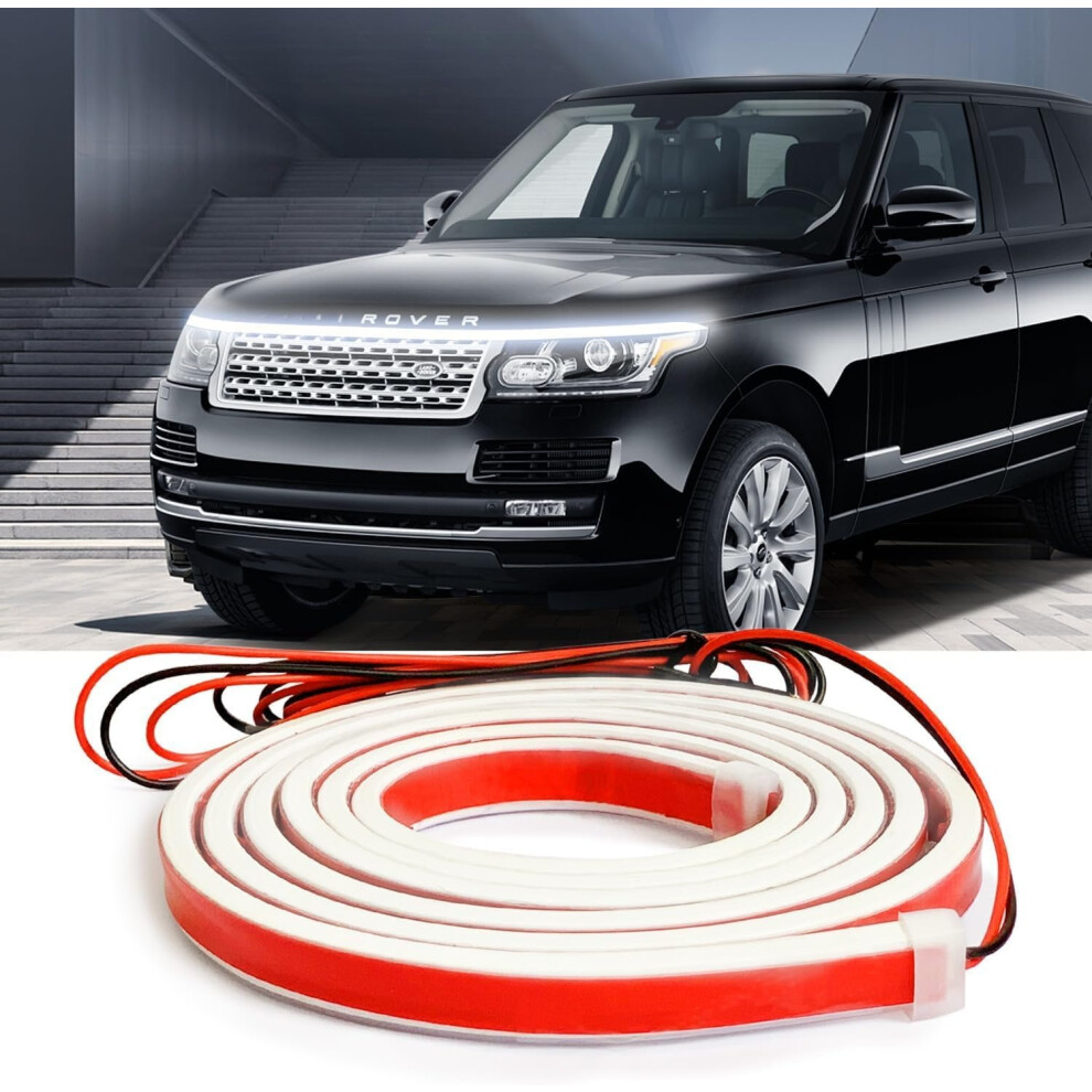Under Hood Strip 70 Inch Flexible Dynamic Scan Startup Effect Daytime Running S 12V Universal Fit For Suvs Exterior Decoration Kit Light 9377112548753