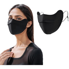 1PC UV Face Mask, Sun Protection Face Mask, Sun Masks for Women, Ice Silk Cooling Breathable Face Cover, Washable Reusable