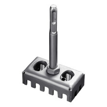 Hard Alloy Steel Square Hole Cutter for Electrical Box Installation – Compatible with Rotary Hammer Shank