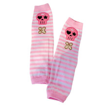 Arm Sleeves With Thumb Holes Striped Arm Warmer Arm Cover Arm Sleeves Punk Arm Sleeves Skull Arm Warmer