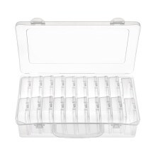 Plastic Craft Organizer Box Stackable with Multiple Slots
