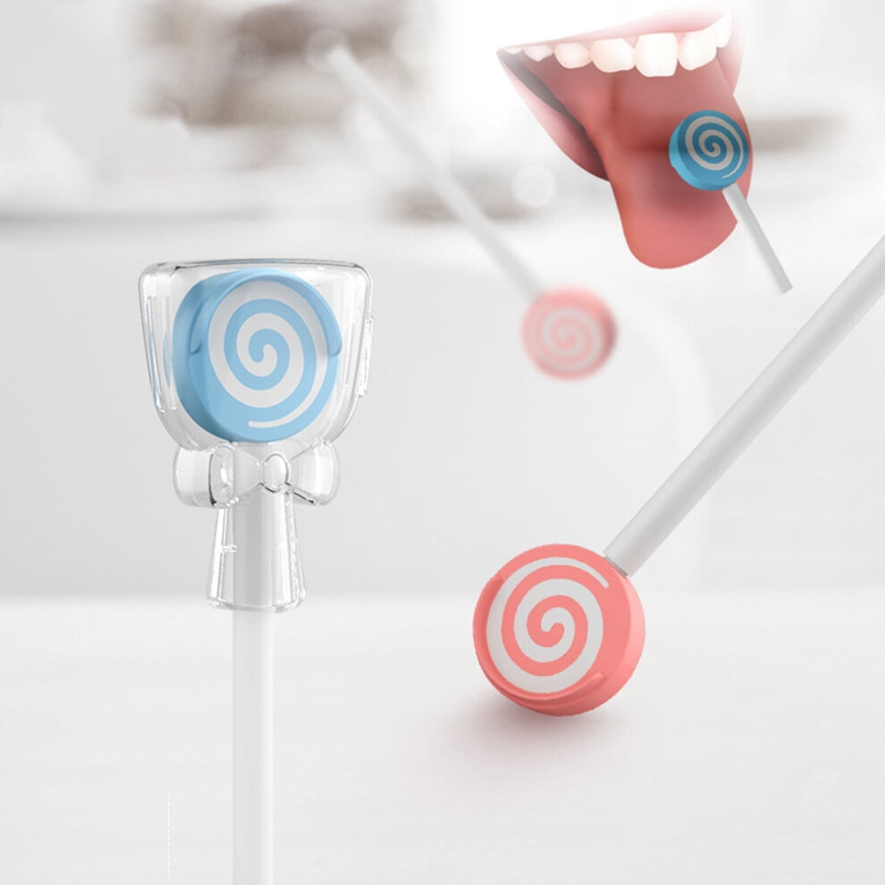 Tongue Scraper Cleaner Lollipop Shape Bpa Free Tongue Scrapers With Travel Handy Case For Kids Healthy Oral Care Easy To Use Help Fight Bad Breath 9027700544642