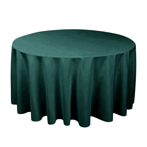 Plain solid color round tablecloth thick