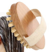 Massage Brush Body Hand-Held Wooden Comb for Daily Care