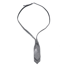 Fashionable Necktie Necklace Adjustable Length for Actor Actress Stage Shows Meetings Dinners Celebrations