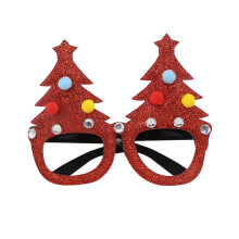 Christmas Glasses with Xmas Tree Shape, Holiday Party Glasses Frames, Christmas Decoration Accessories Costume Eyeglasses for Christmas Parties