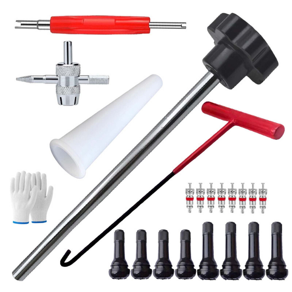 Valve Stem Tire Repair Installation Tool Setï¼Multi Purpose Kit For Tire Maintenance And Repair 9027700085954