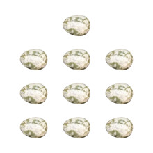10 Pcs 0.79 Inch Crystal Mini Easter Egg Agate Jade Stone Gemstone for Mining Game Spring Home Holiday Party Favor