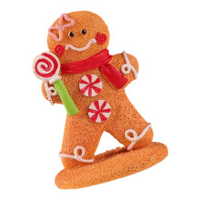 Ornement de Noël en résine représentant un bonhomme en gingembre