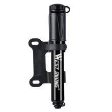 WEST BIKING Floor Pump with Gauge, Compatible with Presta & Schrader, 100 PSI, for Road Bike, MTB, Sports Balls