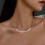 Lady Snake Bone Chain Necklace Titanium Steel Adjustable 1