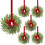 Mini-julkransar av konstgjord Norfolk-tallcypress 1