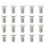 20pcs 20mm Staples Pacifier Clip With Strap Hooks Suspenders 6