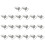 20pcs 20mm Staples Pacifier Clip With Strap Hooks Suspenders 8