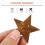 30 Stuks Roestig Pentagram Kerstboomhanger Ijzer 8