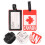 Bag Tag Bunt PVC 2 Stück 10