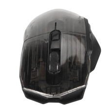 Souris de jeu 2.4G sans fil Bluetooth, filaire RGB, 7 boutons, DPI réglable, noire