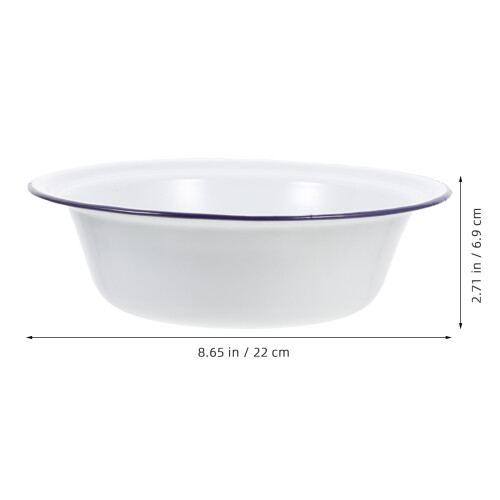 Enamel Schüssel Unzerbrechliche Runde Mischschüssel 1