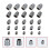 4pcs reusable erhu mutes for beginner practice, hqin silencers 7