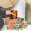 Artificial Hydrangea Eucalyptus Candle Ring Wreath for Tabletop Decor 5