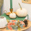 Artificial Hydrangea Eucalyptus Candle Ring Wreath for Tabletop Decor 6