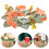 Artificial Hydrangea Eucalyptus Candle Ring Wreath for Tabletop Decor 10