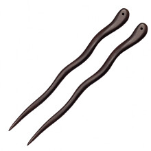 2 palillos para el cabello de ébano natural, palillos chinos, horquilla retro, accesorio para el cabello para mujeres.