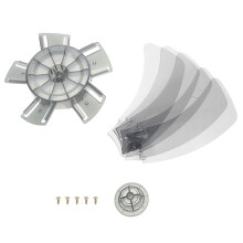 1 Set Fan Blades Replacement for Pedestal Ceiling Fan Outdoor with Leaf Structure