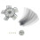 1 Set Fan Blades Replacement for Pedestal Ceiling Fan Outdoor with Leaf Structure 1