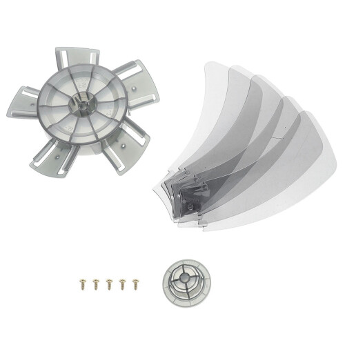 1 Set Fan Blades Replacement for Pedestal Ceiling Fan Outdoor with Leaf Structure