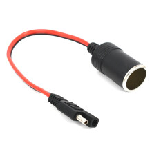 12V Motorrad-Buchsenadapterkabel mit 2-poligem Schnellverschlussstecker