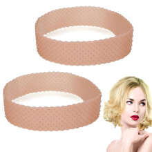 stuks donkerbruine siliconen pruikgripbanden, antislip verstelbare hoofdband voor vrouwen – geschikt voor pruiken